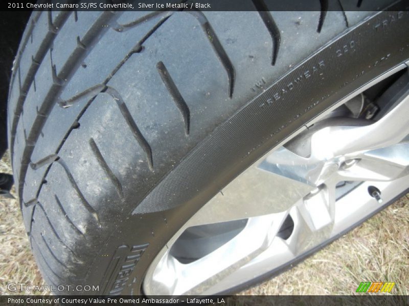 Silver Ice Metallic / Black 2011 Chevrolet Camaro SS/RS Convertible