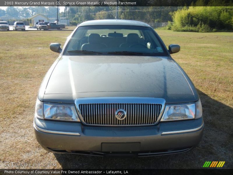 Spruce Green Metallic / Medium Parchment 2003 Mercury Grand Marquis GS