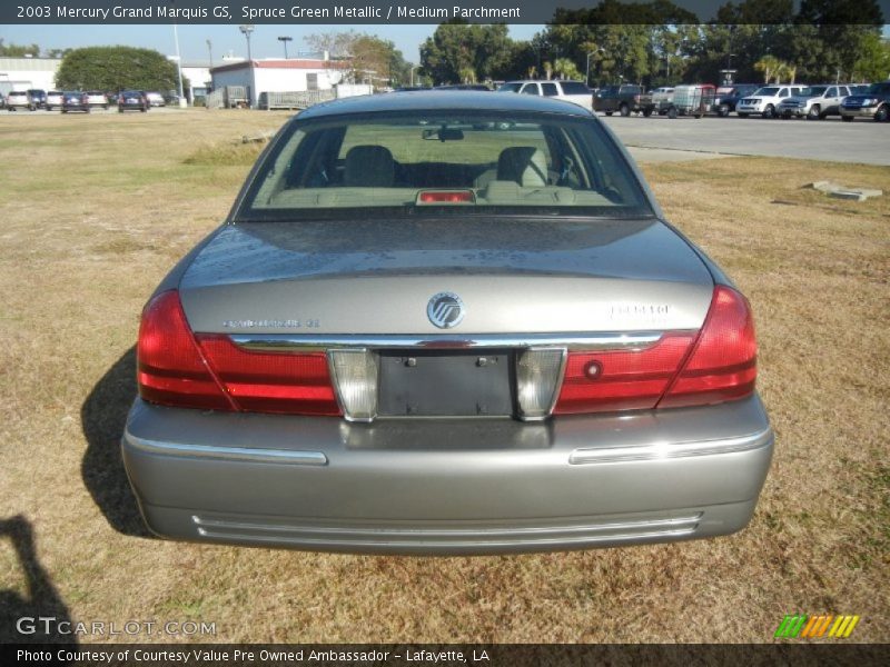 Spruce Green Metallic / Medium Parchment 2003 Mercury Grand Marquis GS