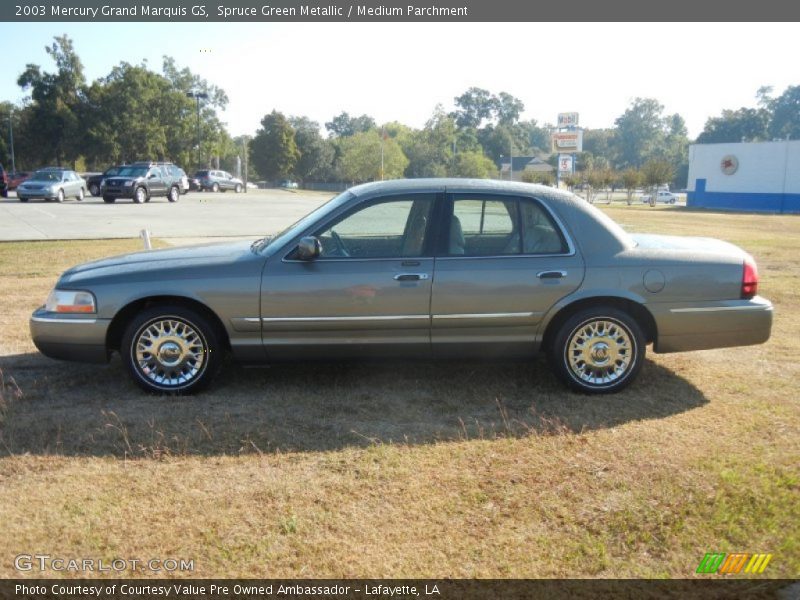 Spruce Green Metallic / Medium Parchment 2003 Mercury Grand Marquis GS
