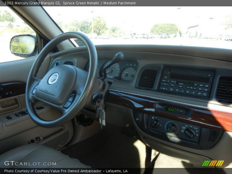 Spruce Green Metallic / Medium Parchment 2003 Mercury Grand Marquis GS