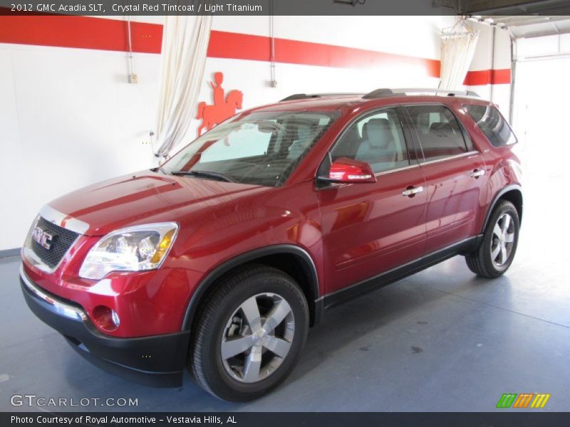 Crystal Red Tintcoat / Light Titanium 2012 GMC Acadia SLT