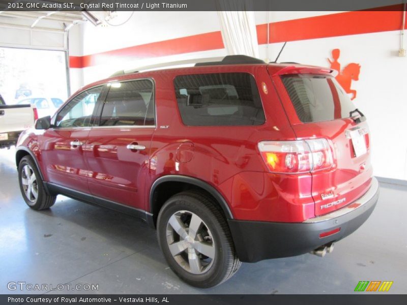 Crystal Red Tintcoat / Light Titanium 2012 GMC Acadia SLT