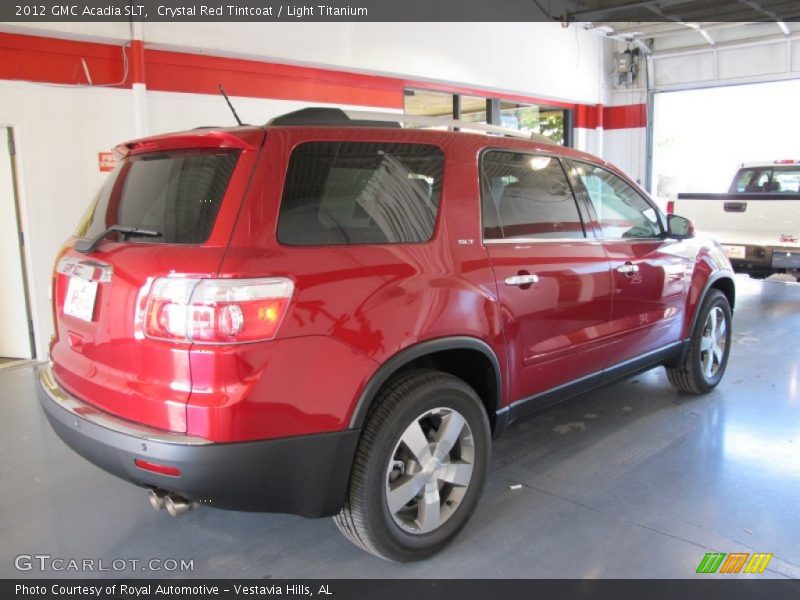 Crystal Red Tintcoat / Light Titanium 2012 GMC Acadia SLT