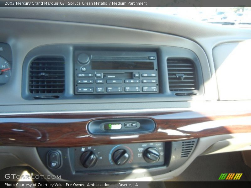 Spruce Green Metallic / Medium Parchment 2003 Mercury Grand Marquis GS