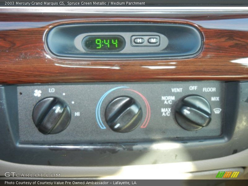 Spruce Green Metallic / Medium Parchment 2003 Mercury Grand Marquis GS