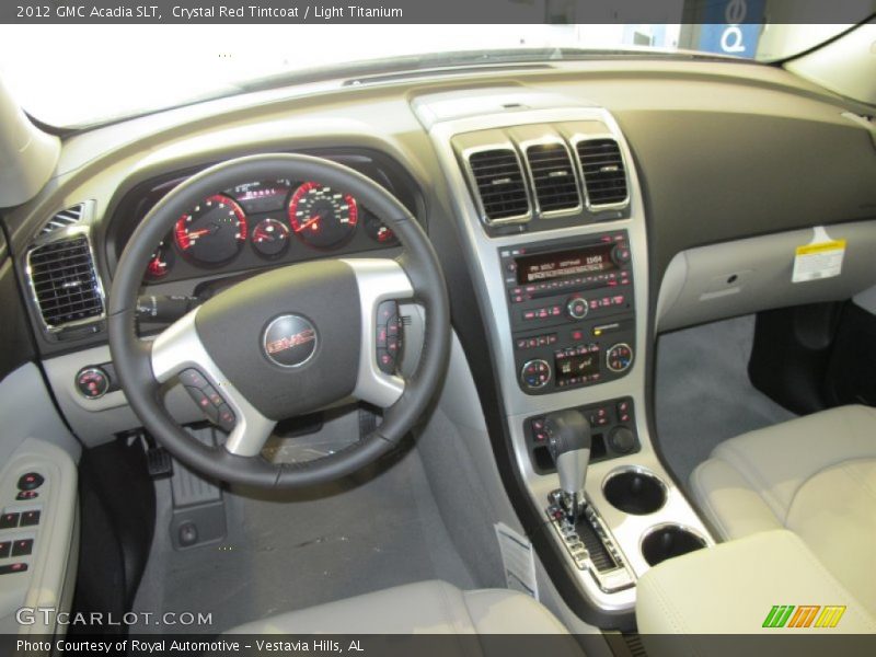 Crystal Red Tintcoat / Light Titanium 2012 GMC Acadia SLT