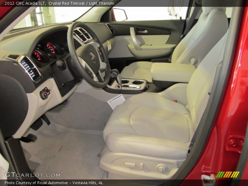 Crystal Red Tintcoat / Light Titanium 2012 GMC Acadia SLT