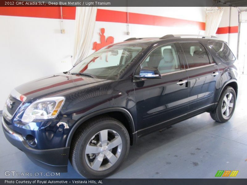 Deep Blue Metallic / Light Titanium 2012 GMC Acadia SLT