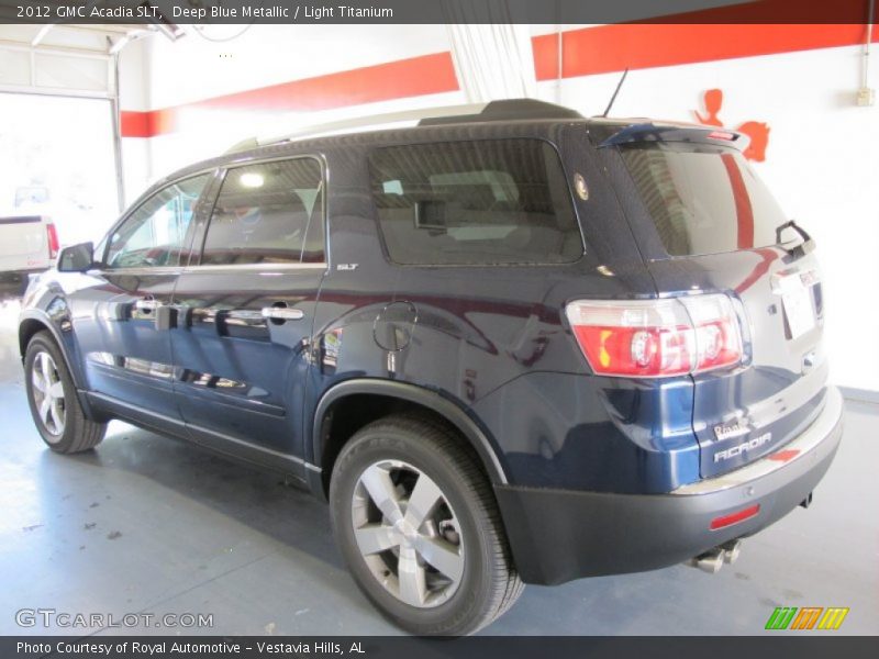 Deep Blue Metallic / Light Titanium 2012 GMC Acadia SLT