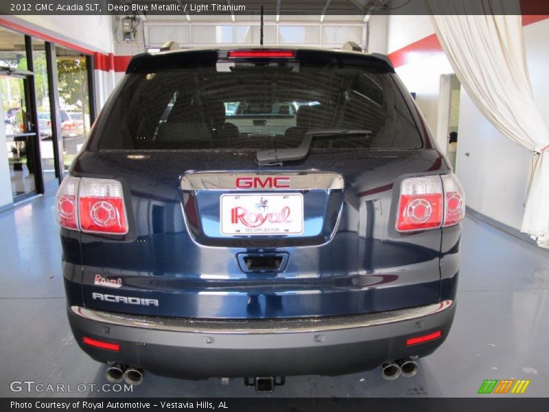 Deep Blue Metallic / Light Titanium 2012 GMC Acadia SLT