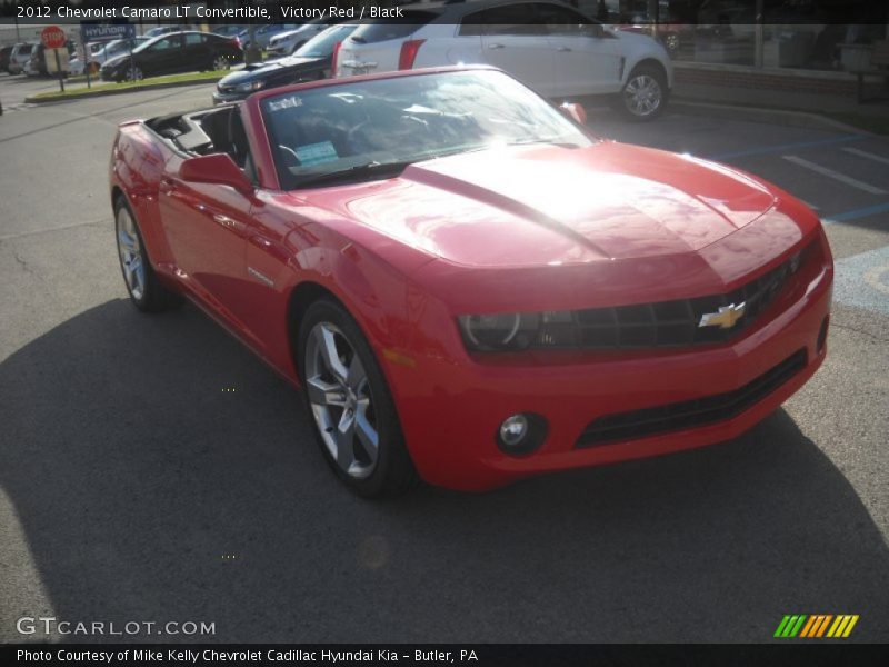 Victory Red / Black 2012 Chevrolet Camaro LT Convertible