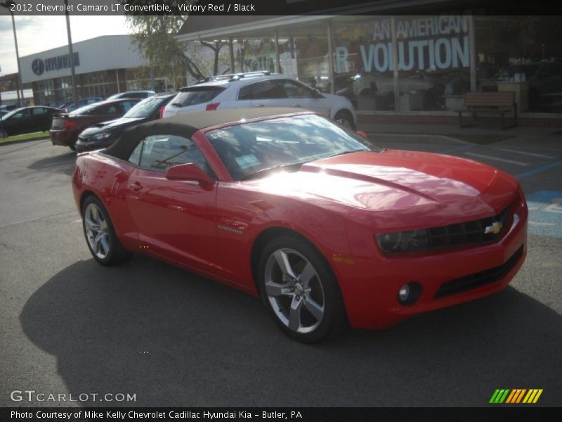 Victory Red / Black 2012 Chevrolet Camaro LT Convertible