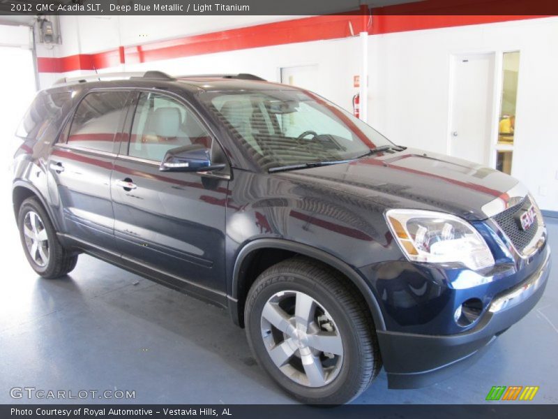 Deep Blue Metallic / Light Titanium 2012 GMC Acadia SLT