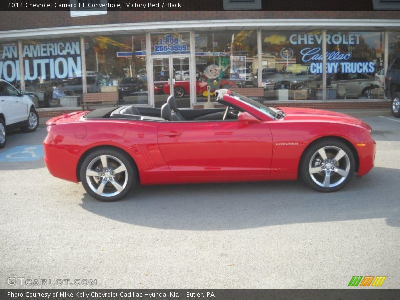 Victory Red / Black 2012 Chevrolet Camaro LT Convertible