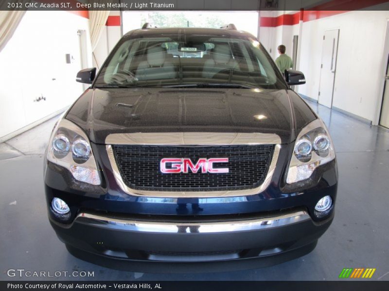 Deep Blue Metallic / Light Titanium 2012 GMC Acadia SLT
