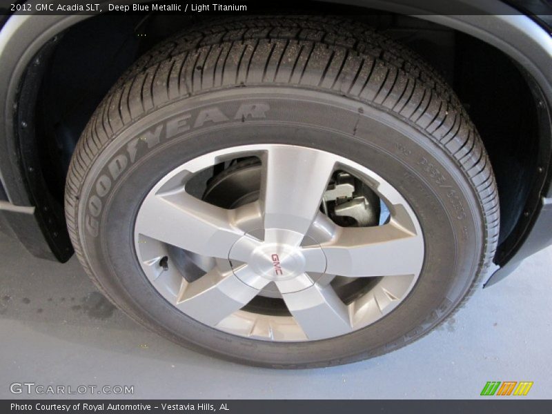 Deep Blue Metallic / Light Titanium 2012 GMC Acadia SLT