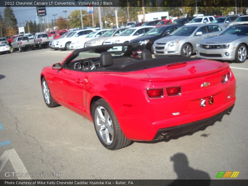 Victory Red / Black 2012 Chevrolet Camaro LT Convertible