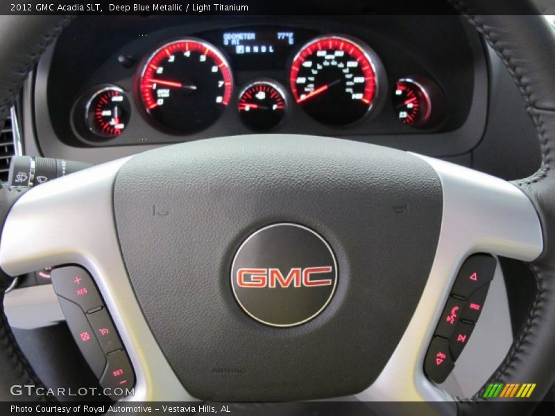 Deep Blue Metallic / Light Titanium 2012 GMC Acadia SLT