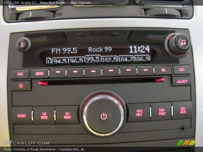 Deep Blue Metallic / Light Titanium 2012 GMC Acadia SLT