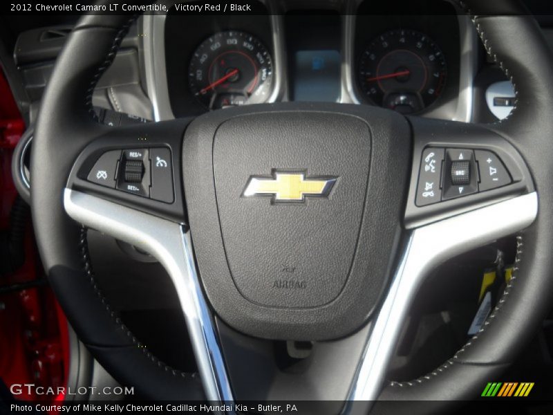 Victory Red / Black 2012 Chevrolet Camaro LT Convertible