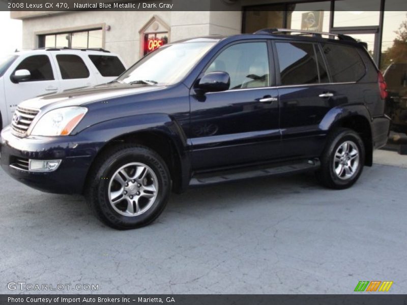Nautical Blue Metallic / Dark Gray 2008 Lexus GX 470