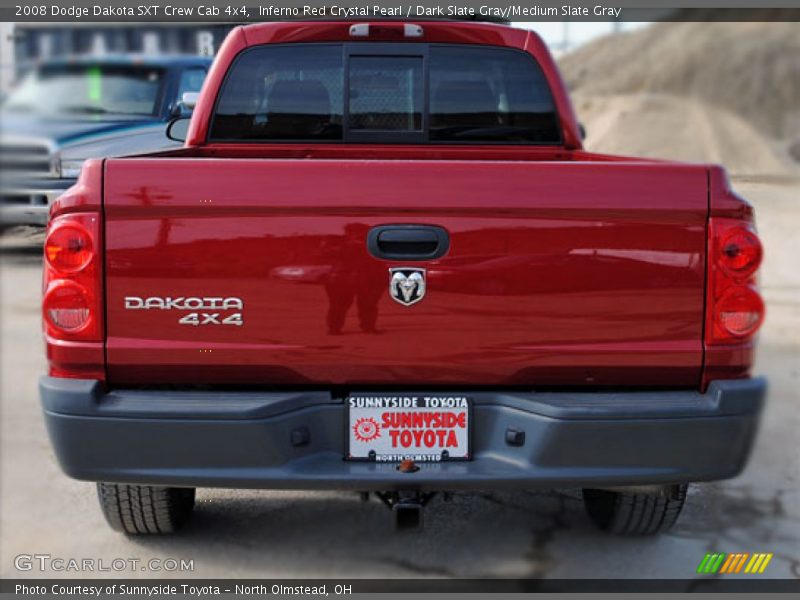 Inferno Red Crystal Pearl / Dark Slate Gray/Medium Slate Gray 2008 Dodge Dakota SXT Crew Cab 4x4