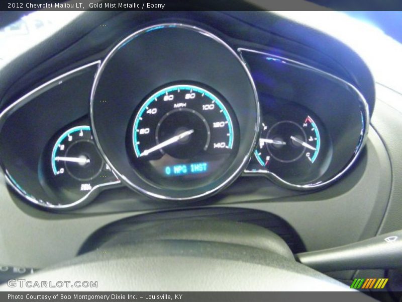 Gold Mist Metallic / Ebony 2012 Chevrolet Malibu LT