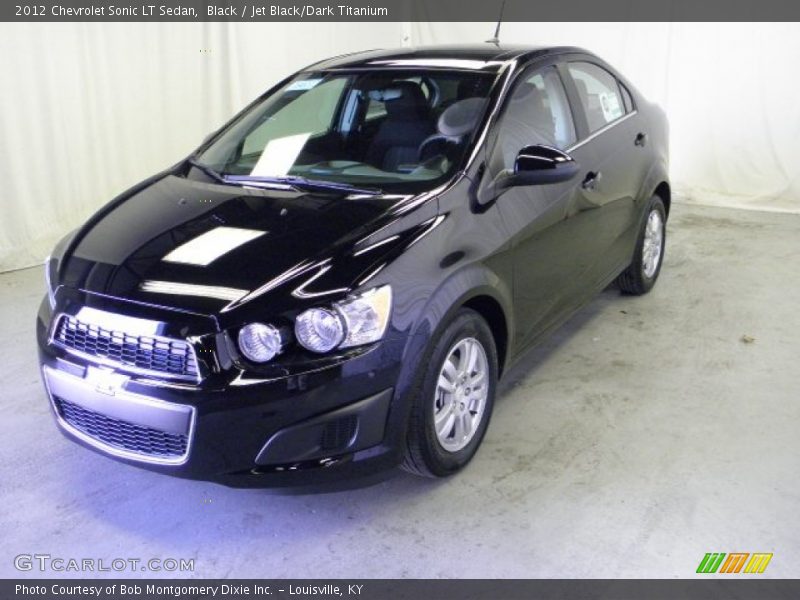 Black / Jet Black/Dark Titanium 2012 Chevrolet Sonic LT Sedan