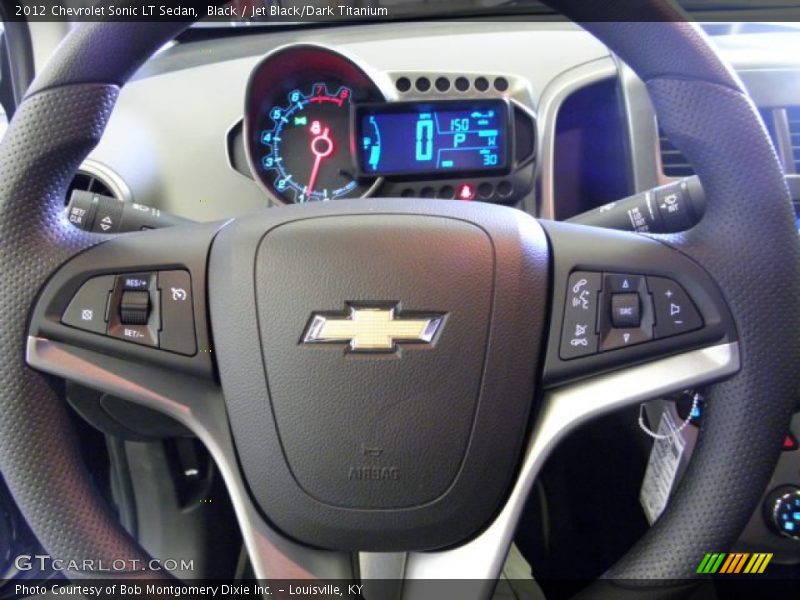 Black / Jet Black/Dark Titanium 2012 Chevrolet Sonic LT Sedan