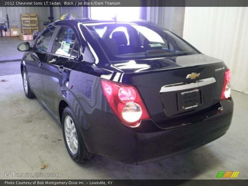 Black / Jet Black/Dark Titanium 2012 Chevrolet Sonic LT Sedan