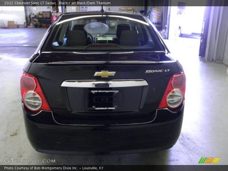 Black / Jet Black/Dark Titanium 2012 Chevrolet Sonic LT Sedan