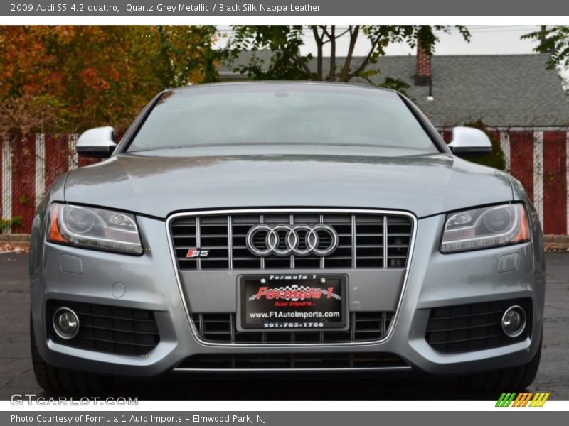 Quartz Grey Metallic / Black Silk Nappa Leather 2009 Audi S5 4.2 quattro