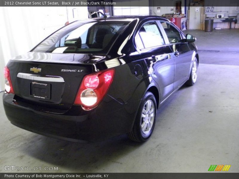 Black / Jet Black/Dark Titanium 2012 Chevrolet Sonic LT Sedan