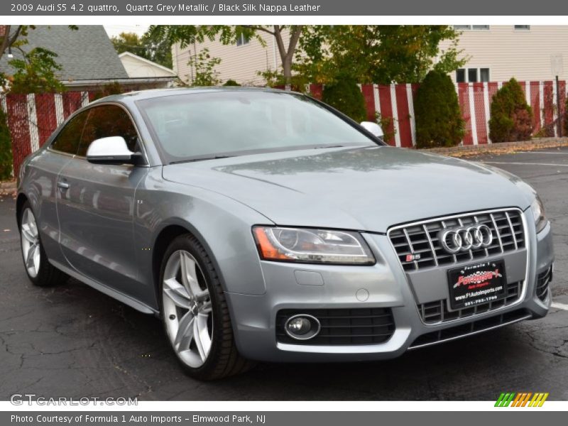 Quartz Grey Metallic / Black Silk Nappa Leather 2009 Audi S5 4.2 quattro