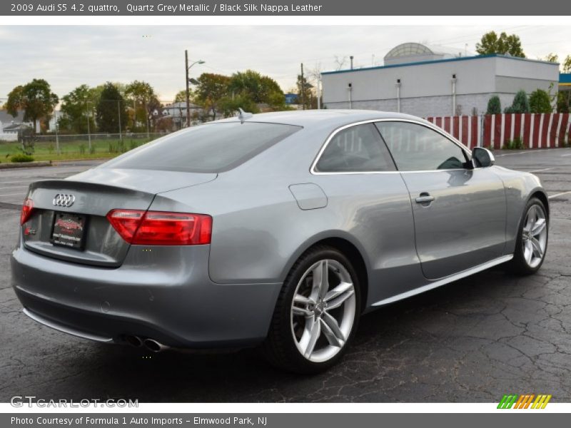 Quartz Grey Metallic / Black Silk Nappa Leather 2009 Audi S5 4.2 quattro