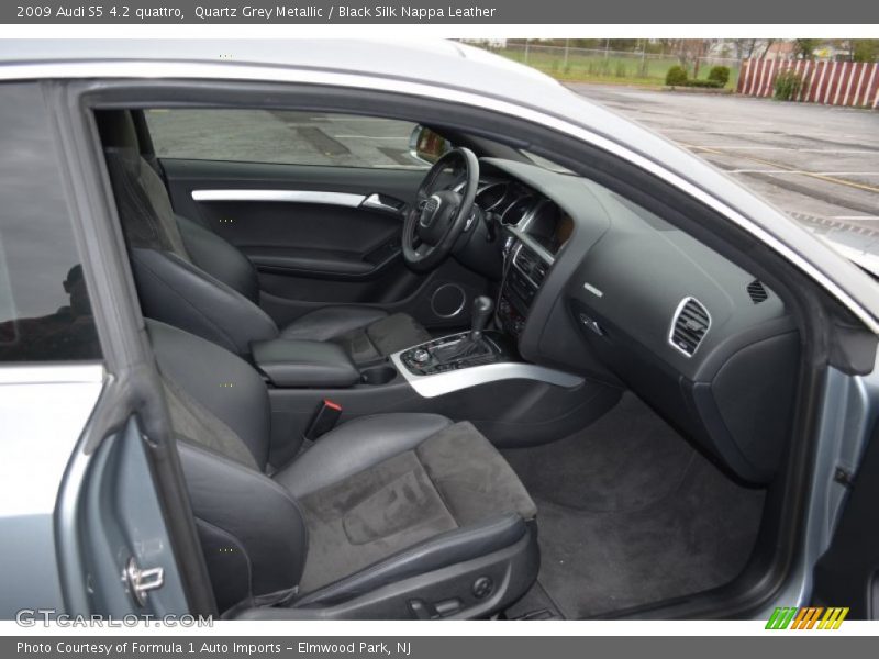 Quartz Grey Metallic / Black Silk Nappa Leather 2009 Audi S5 4.2 quattro
