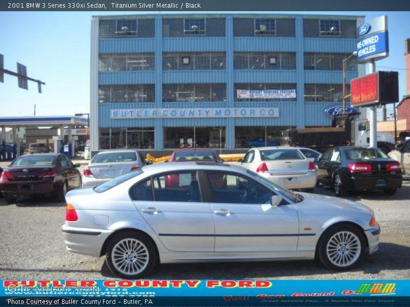 Titanium Silver Metallic / Black 2001 BMW 3 Series 330xi Sedan