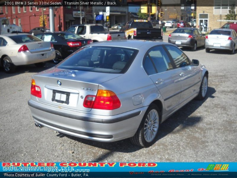 Titanium Silver Metallic / Black 2001 BMW 3 Series 330xi Sedan