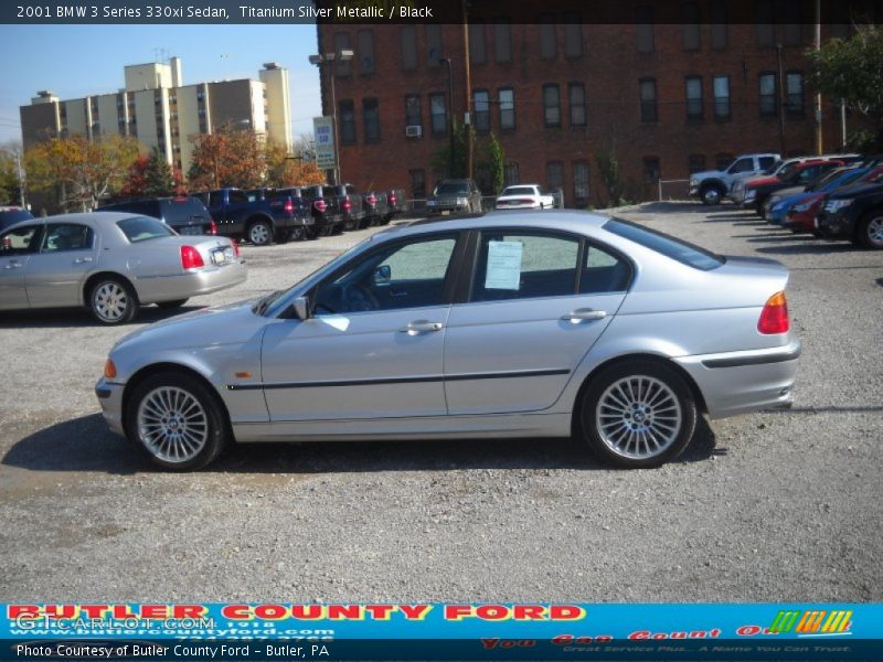 Titanium Silver Metallic / Black 2001 BMW 3 Series 330xi Sedan