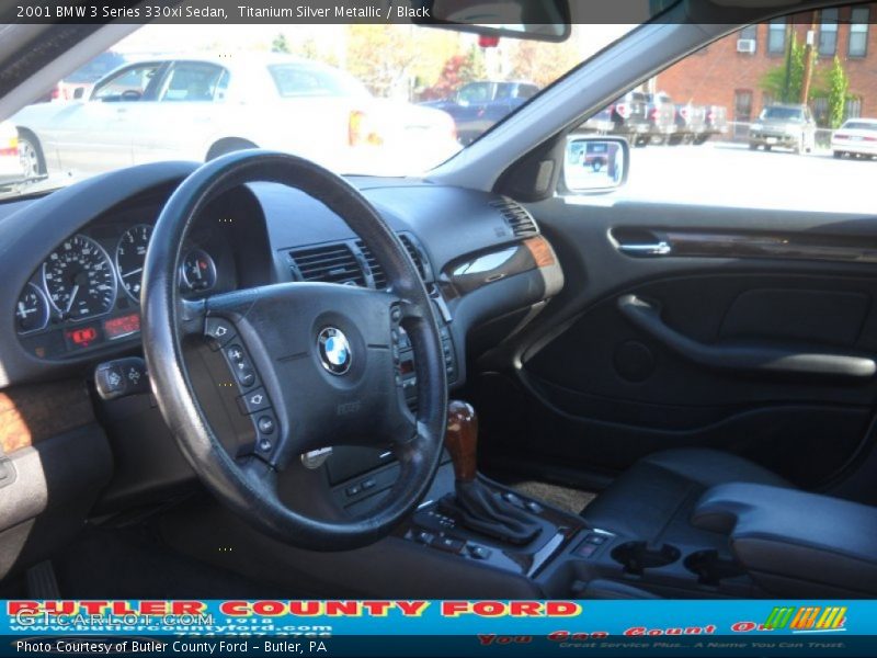 Titanium Silver Metallic / Black 2001 BMW 3 Series 330xi Sedan