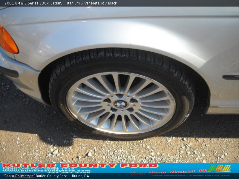 Titanium Silver Metallic / Black 2001 BMW 3 Series 330xi Sedan