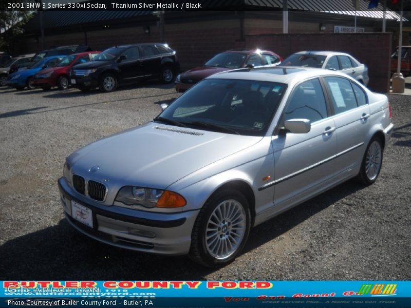 Titanium Silver Metallic / Black 2001 BMW 3 Series 330xi Sedan