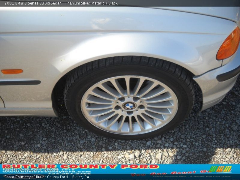 Titanium Silver Metallic / Black 2001 BMW 3 Series 330xi Sedan