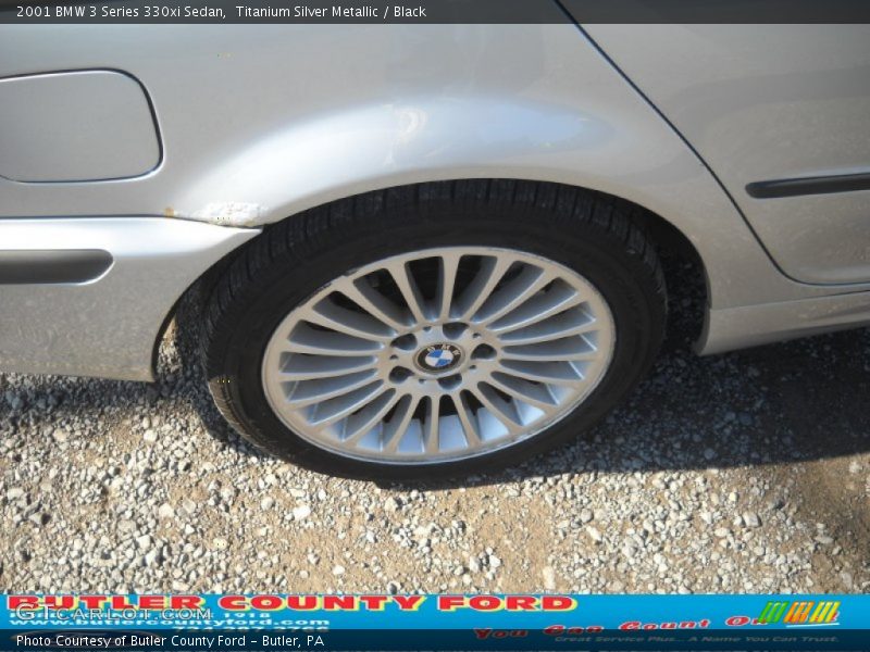 Titanium Silver Metallic / Black 2001 BMW 3 Series 330xi Sedan