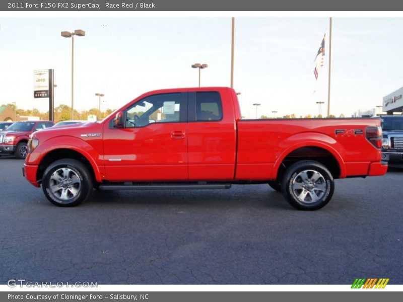 Race Red / Black 2011 Ford F150 FX2 SuperCab