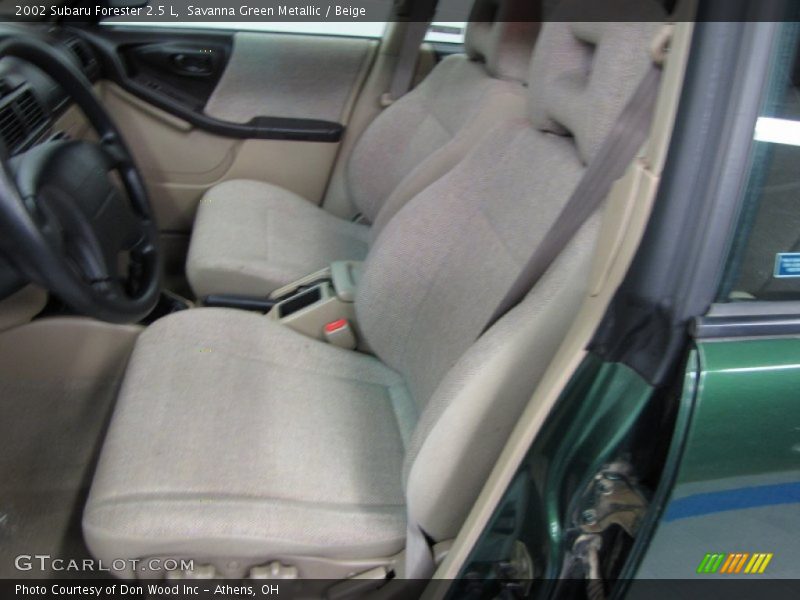 Savanna Green Metallic / Beige 2002 Subaru Forester 2.5 L