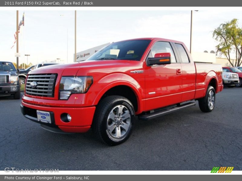 Race Red / Black 2011 Ford F150 FX2 SuperCab