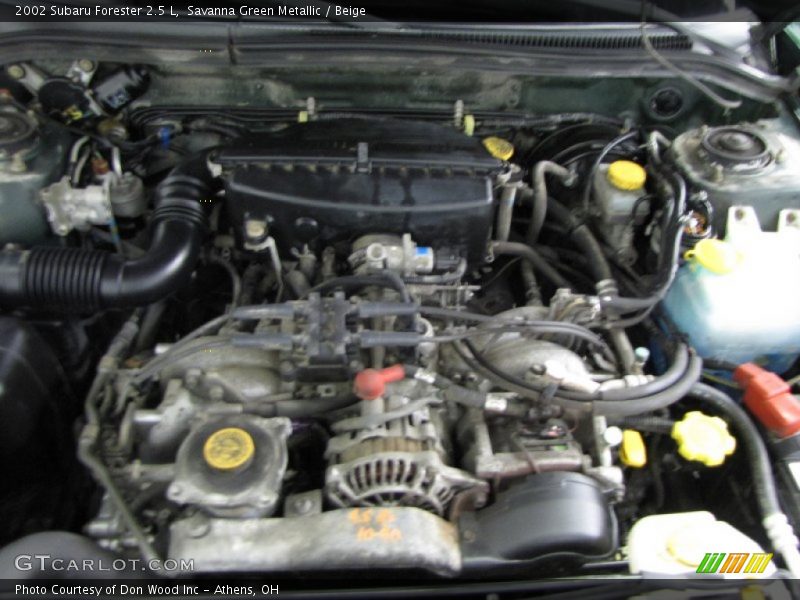 Savanna Green Metallic / Beige 2002 Subaru Forester 2.5 L