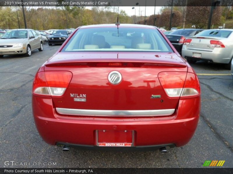 Red Candy Metallic / Camel 2010 Mercury Milan V6 Premier